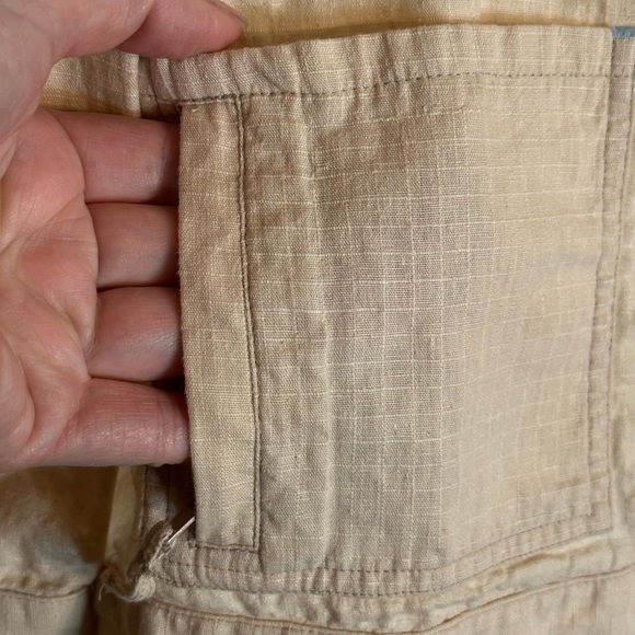 Of the Earth Hemp Long Sleeve Button Down Shirt Jacket Size Small Pockets Eco - Picture 5 of 6